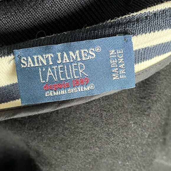 Saint James L’Atelier Toggle Cardigan Nautical Navy Blue Size US12 - Picture 6 of 9